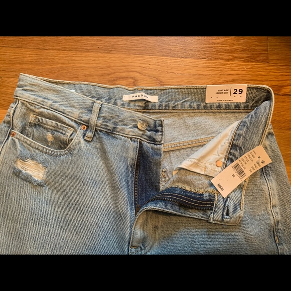 PacSun Medium Blue Vintage Boot Cut Jeans - Picture 5 of 6